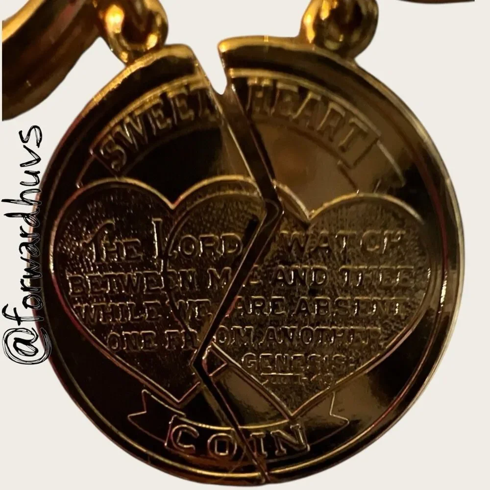 Bundle Sale 3 for $15 | Sweetheart Keychain Set – Split Heart – Genesis 31:49